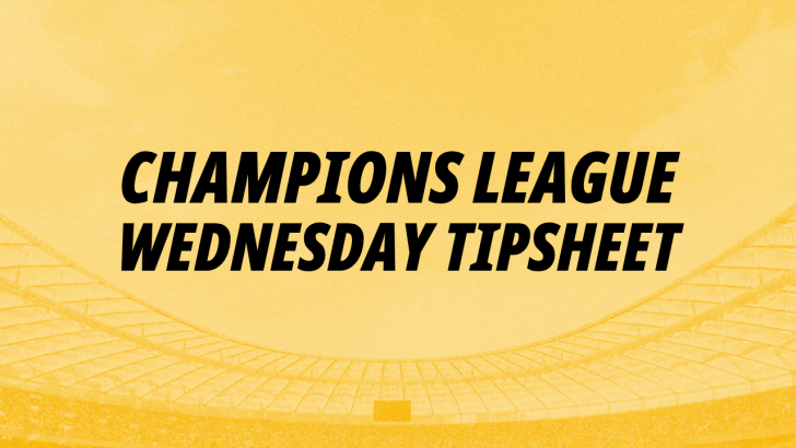 Betfair banner for Champions League betting tips on Wednesday
